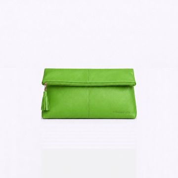 Dani Foldover Clutch - Apple Green