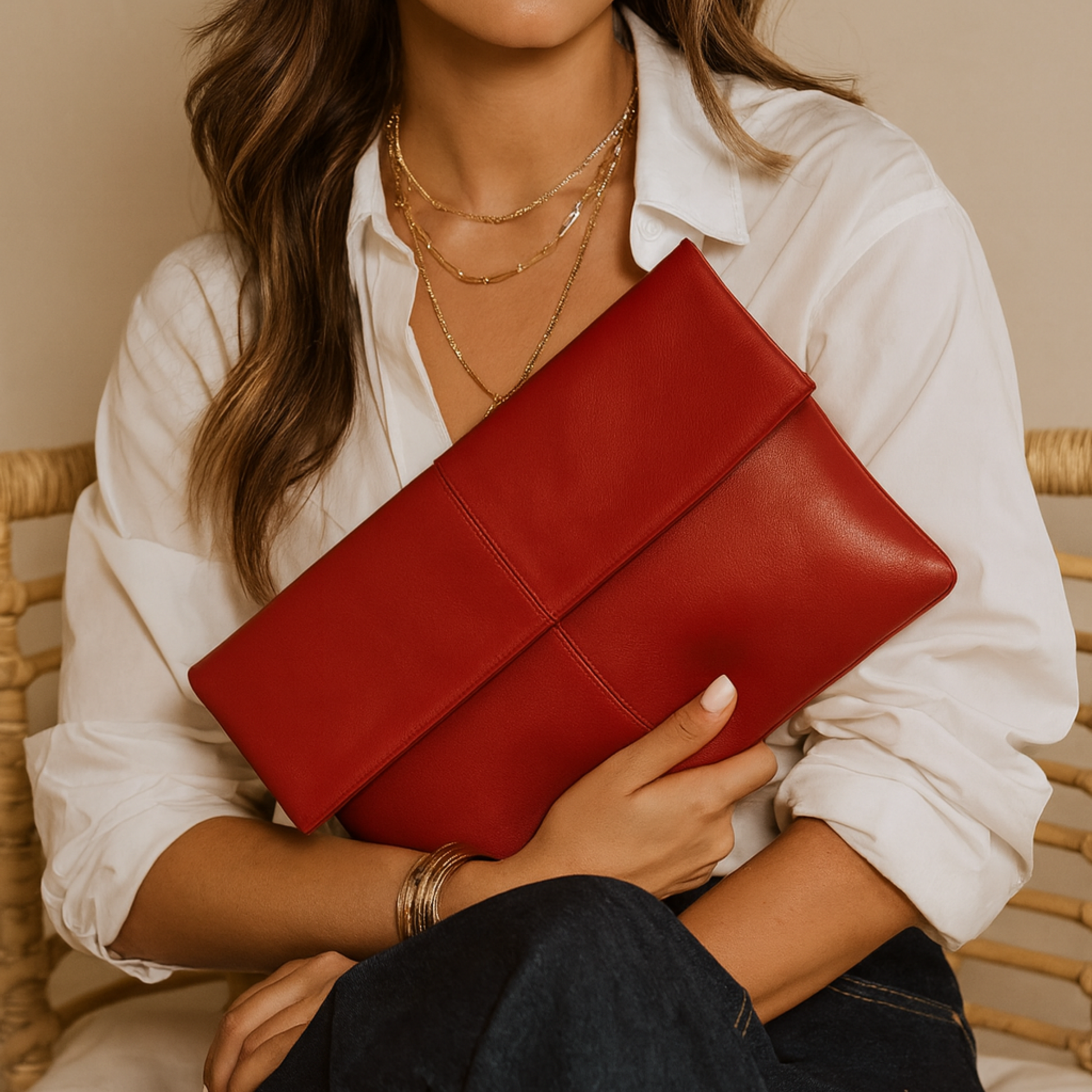 hobo raine sterling leather foldover clutch bag Dani Foldover Clutch