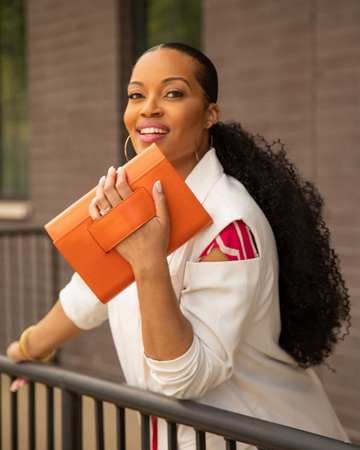 KD Hand Clutch - Orange