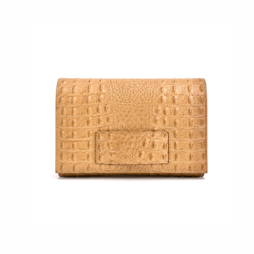 KD Hand Clutch / Embossed - Tan Croc