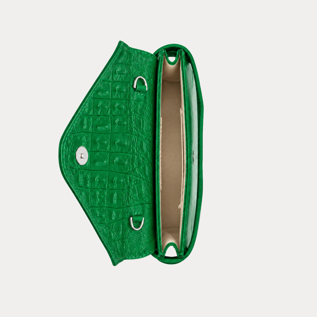 Sadie Belt Bag / Embossed - Kelly Green Croc