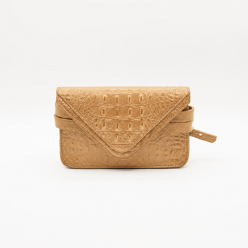 Sadie Belt Bag / Embossed - Tan Croc