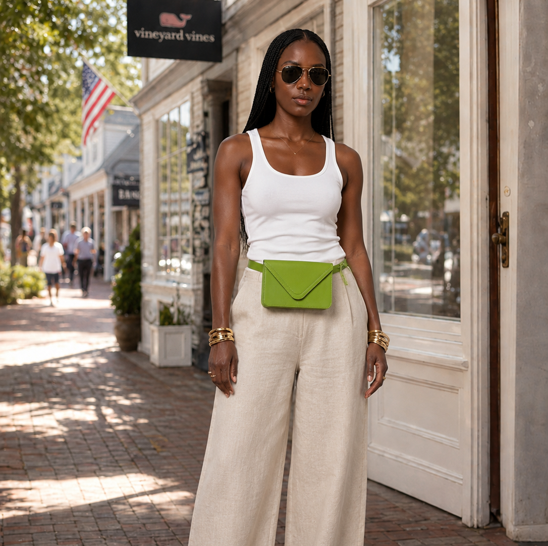 Sadie Belt Bag - Apple Green