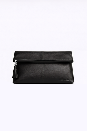 Dani Foldover Clutch - Black