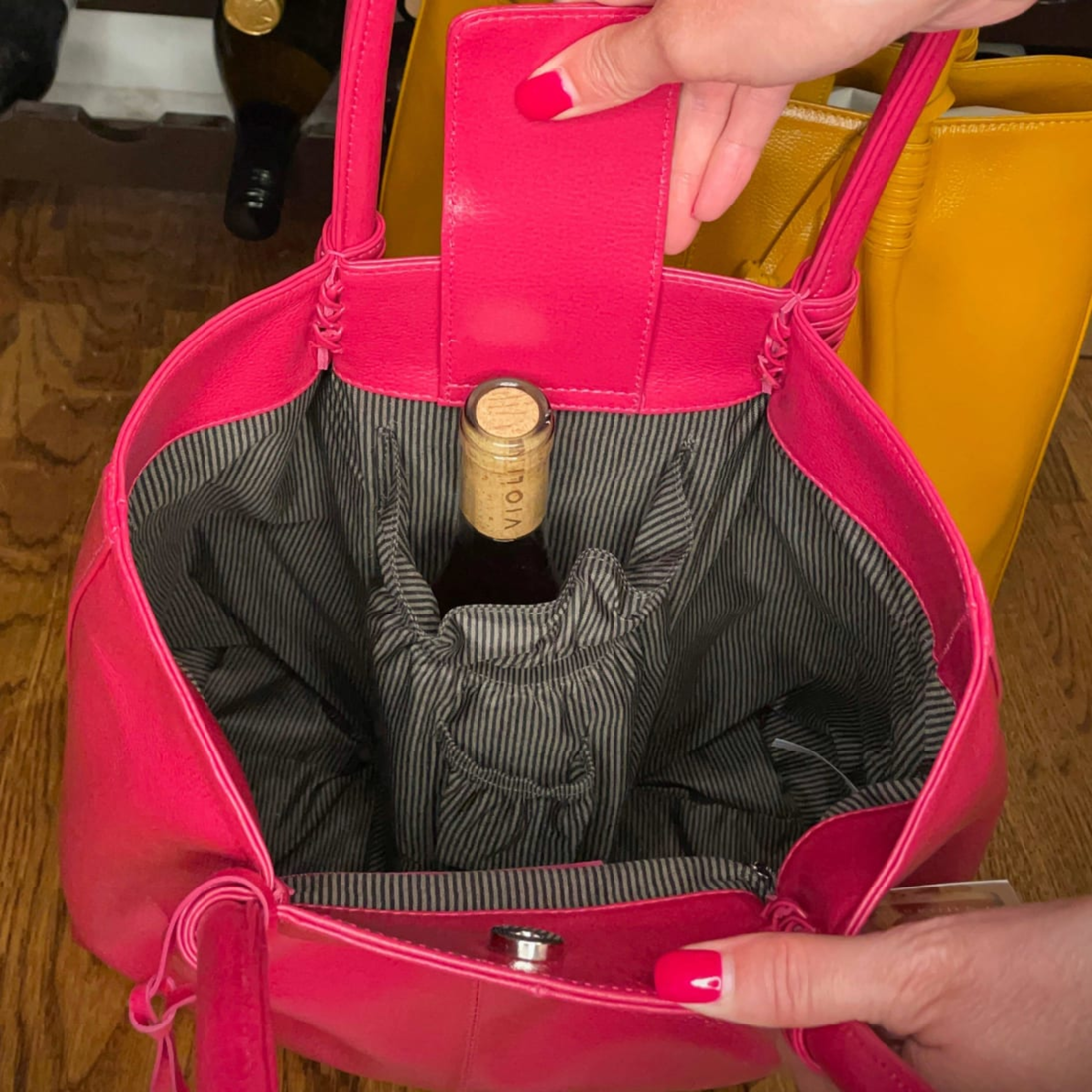 Fashion Wine Bag - Fuchsia