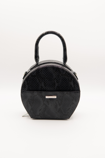 Bailey Mini Embossed - Black Boa Snake Print